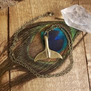 Mermaid Necklace Whale Necklace Whale Tail Jewelry Mermaid Jewelry Gift idea